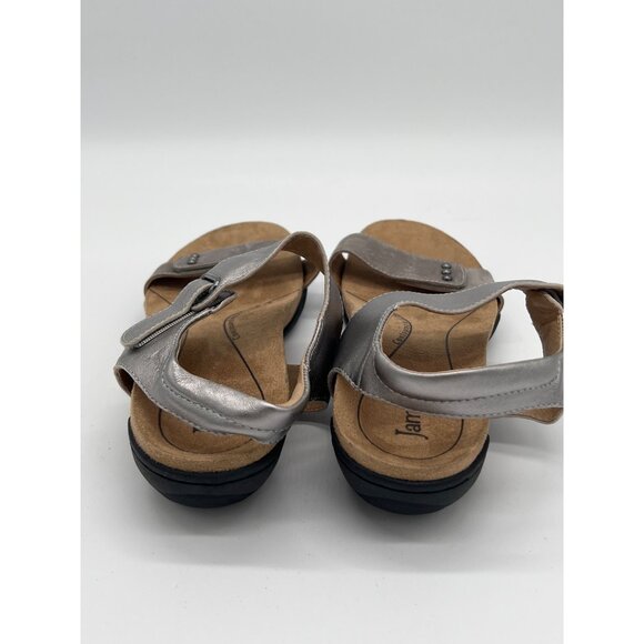 Jambu Morgan Sandals Size 8M Womens Metallic Silver Adjustable Straps Arch Suppo - Picture 4 of 8